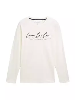 Лонгслив TOM TAILOR Shirt, белый