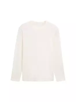 Лонгслив TOM TAILOR Shirt, белый