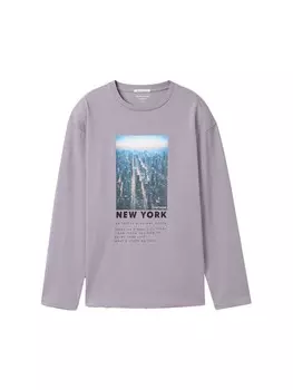 Лонгслив TOM TAILOR Shirt, фиолетовый