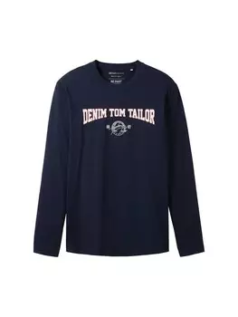 Лонгслив Tom Tailor, темно-синий