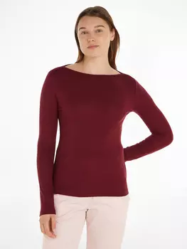 Лонгслив Tommy Hilfiger, бордо