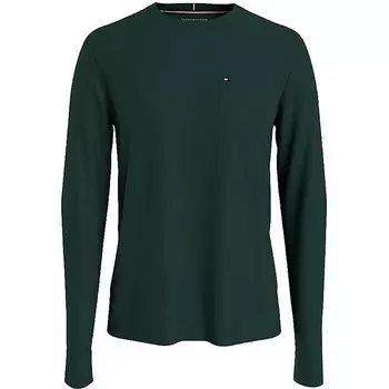 Лонгслив Tommy Hilfiger Essential, темно-зеленый