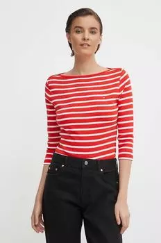 Лонгслив Tommy Hilfiger, красный