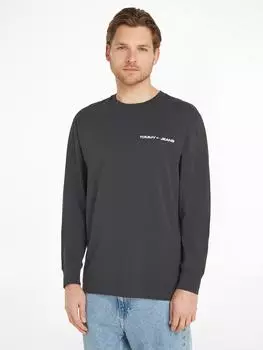 Лонгслив Tommy Hilfiger, темно-серый