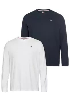 Лонгслив Tommy Hilfiger, темно-синий/белый