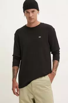 Лонгслив Tommy Jeans, черный