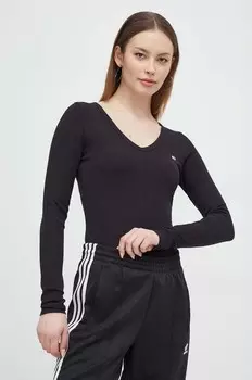 Лонгслив Tommy Jeans, черный