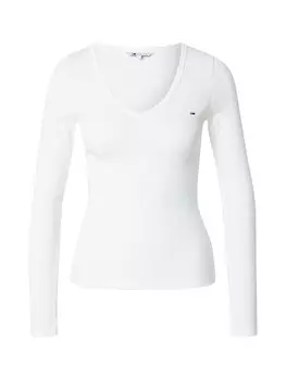Лонгслив Tommy Jeans Shirt ESSENTIAL, белый