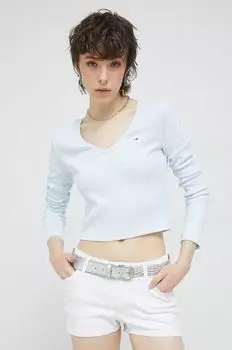 Лонгслив Tommy Jeans, синий