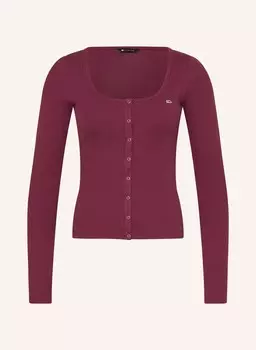 Лонгслив TOMMY JEANS, темно-красный