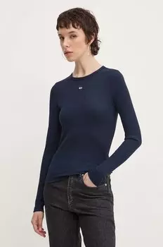 Лонгслив Tommy Jeans, темно-синий