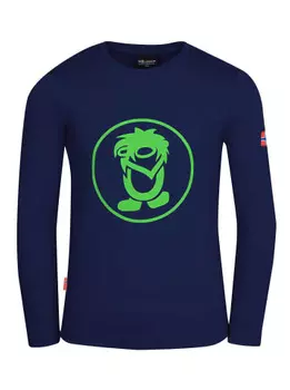 Лонгслив Trollkids Troll, цвет Marineblau/Grn