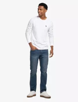 Лонгслив U.S. Polo Assn., белый