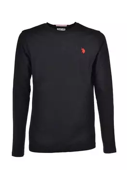 Лонгслив U.S. Polo Assn., черный