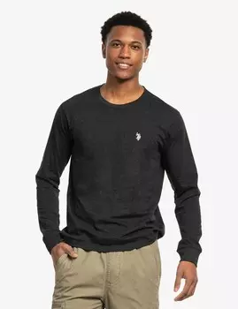 Лонгслив U.S. Polo Assn., черный