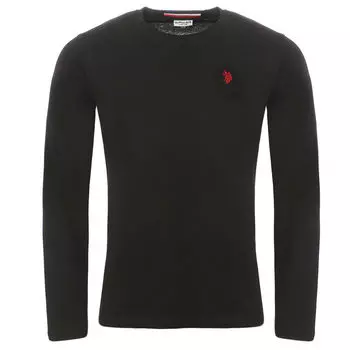 Лонгслив U.S. Polo Assn. Polo Shirt, черный