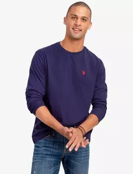 Лонгслив U.S. Polo Assn., синий