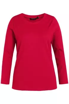 Лонгслив Ulla Popken, цвет Cherry Red