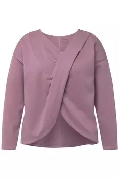 Лонгслив Ulla Popken, цвет grau-flieder