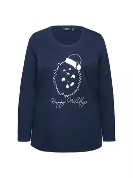 Лонгслив Ulla Popken Longsleeve, цвет marine