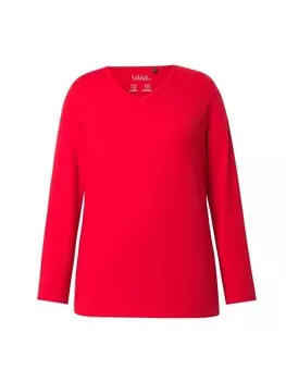 Лонгслив Ulla Popken Longsleeve, цвет salsa