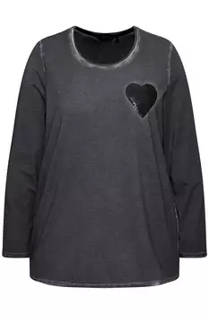Лонгслив Ulla Popken Shirt, антрацит