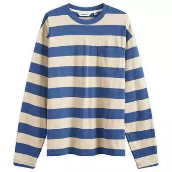 Лонгслив Uniform Bridge Naval Stripe, синий
