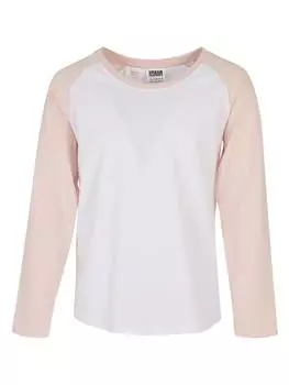 Лонгслив Urban Classics, цвет white/pink