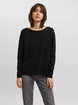 Лонгслив Vero Moda Karis, черный