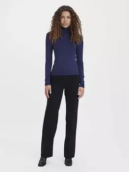Лонгслив Vero Moda, темно-синий
