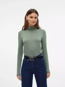 Лонгслив Vero Moda, зеленый