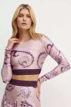 Лонгслив Versace Jeans Couture, розовый