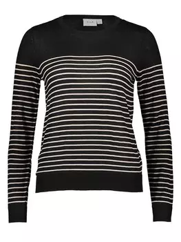Лонгслив Vila Longsleeve, цвет Schwarz/Beige