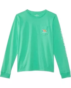 Лонгслив Vineyard Vines Soccer Long Sleeve Tee, цвет Neptune