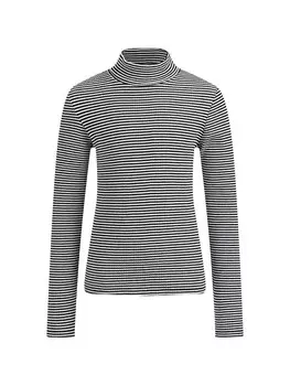 Лонгслив WE Fashion, черный/белый