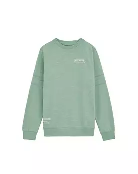 Лонгслив WE Fashion, пастельно-зеленый