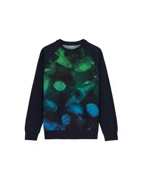 Лонгслив WE Fashion Shirt, темно-синий