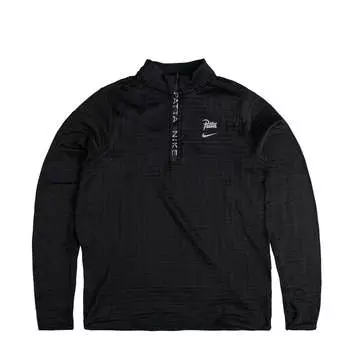 Лонгслив X Patta Running Team Half-Zip Longsleeve Nike, черный