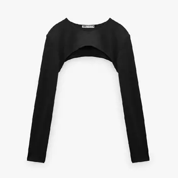 Лонгслив Zara, черный