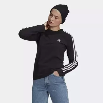 Лонгслив женский Adidas, черный/белый