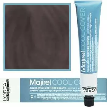 Лореаль, Majirel Cool Cover, Краска для волос 6.17 Dark Ash Blonde Metallic, L'Oral Professionnel