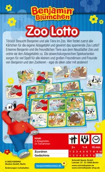 Лото Зоопарка Бенджамина Блюмхена 1 шт. Schmidt Spiele
