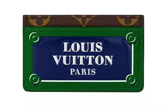 LOUIS VUITTON Держатель карты Синий/Зеленый