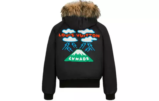 Бомбер Louis Vuitton x Nigo Mountain с вышивкой, черный