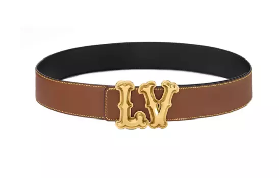 LOUIS VUITTON Мужской кожаный ремень