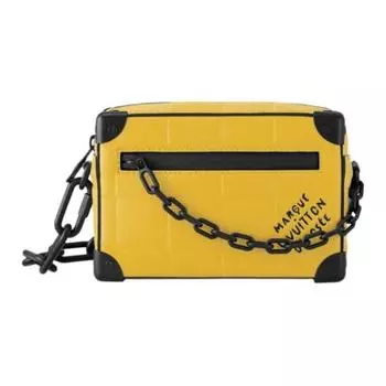 LOUIS VUITTON Сумка Mini Soft Trunk Damier Scuba Yellow