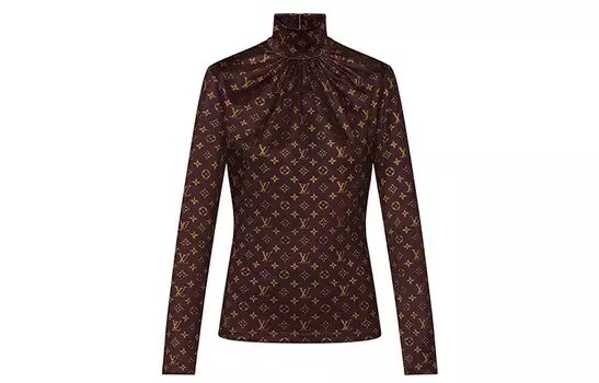 Водолазка женская Louis Vuitton, коричневый