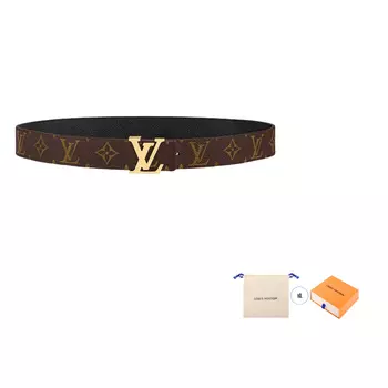 Женский ремень Louis Vuitton, черный/коричневый