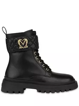 Love Moschino ботинки с логотипом, черный