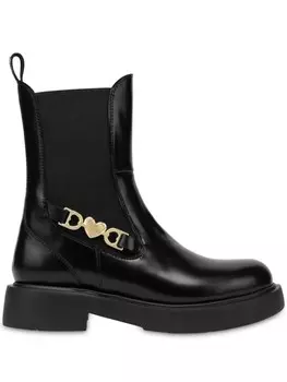Love Moschino ботинки с логотипом, черный